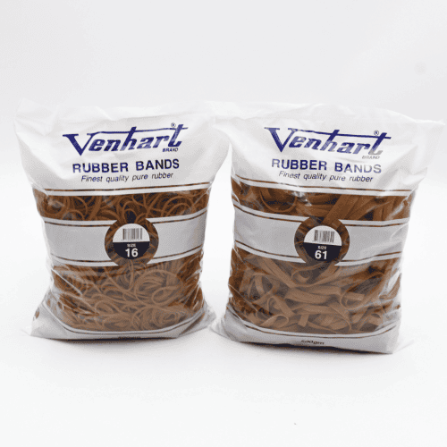 Venhart 97% Pure Rubber Bands Natural