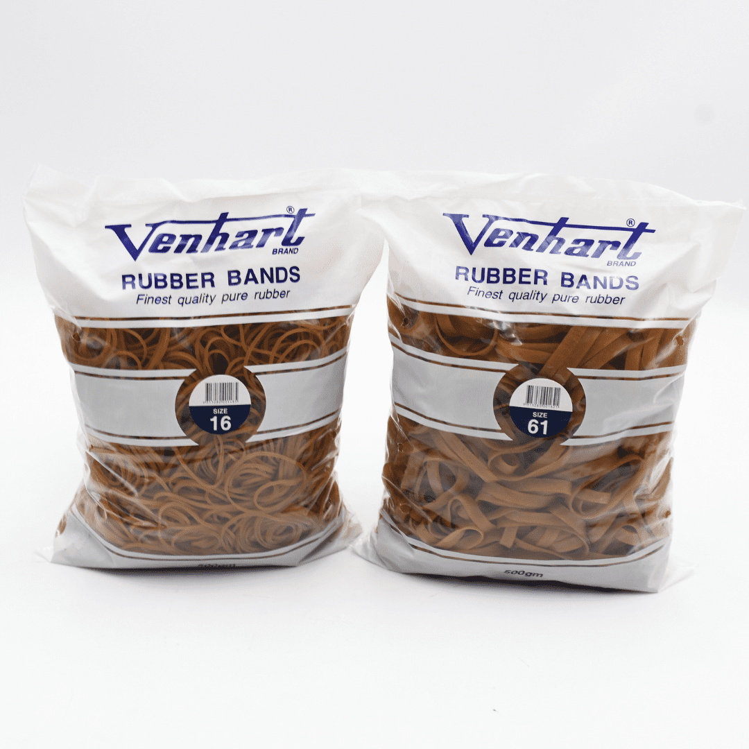 Venhart 97% Pure Rubber Bands Natural