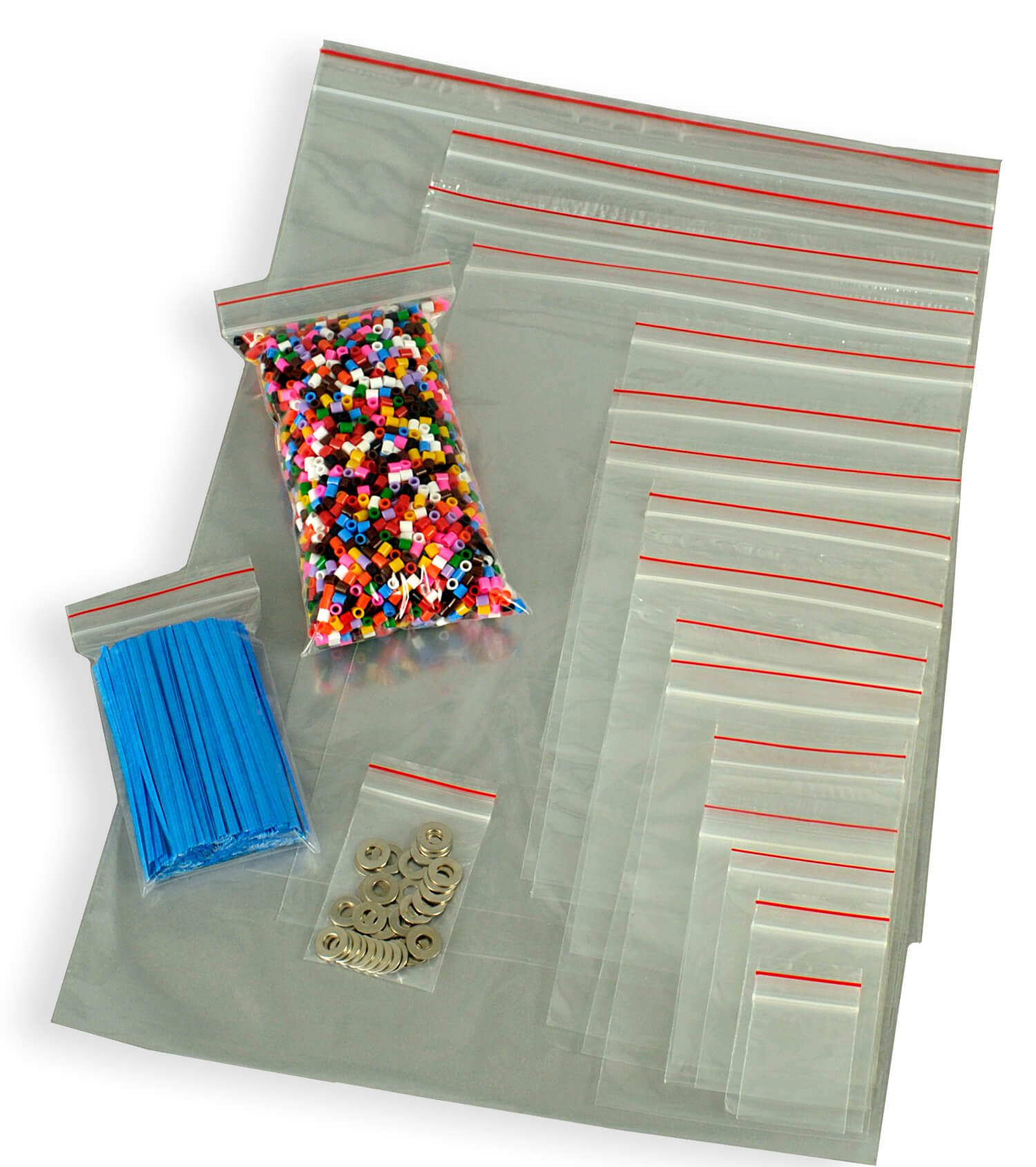 1500 Reclosable Bag Variety Pack ~ 3 EXTRA SMALL SIZES ~ Clear Seal-Top  Baggies