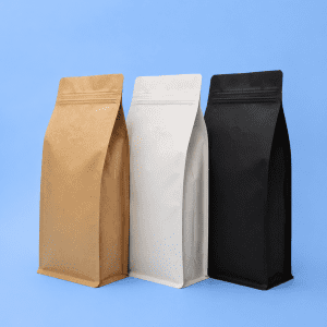 1kg Flat Box Bottom Coffee Bags